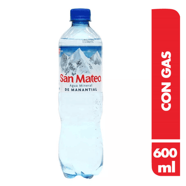 Agua San Mateo con Gas 600 ml