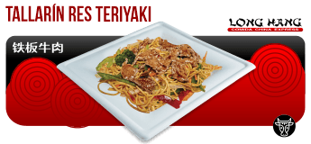 Tallarín Res Teriyaki