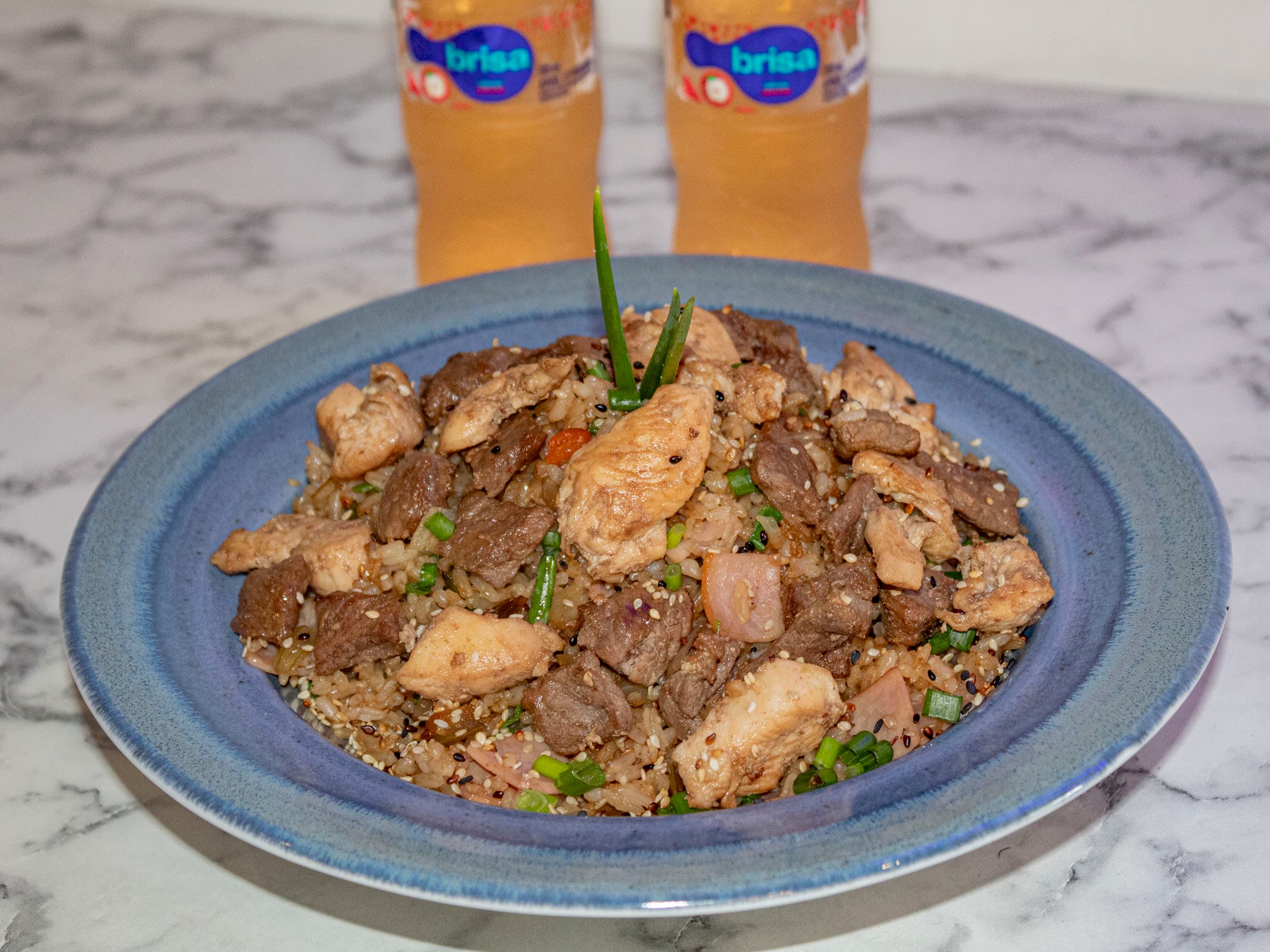 COMBO PARA DOS - ARROZ MIX ( POLLO, CARNE Y JAMON)