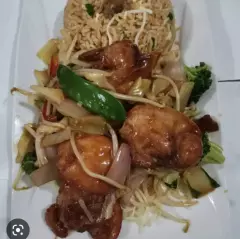 Combinado con Pollo en Trozos