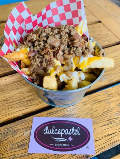 Papas con Tocino y Carne
