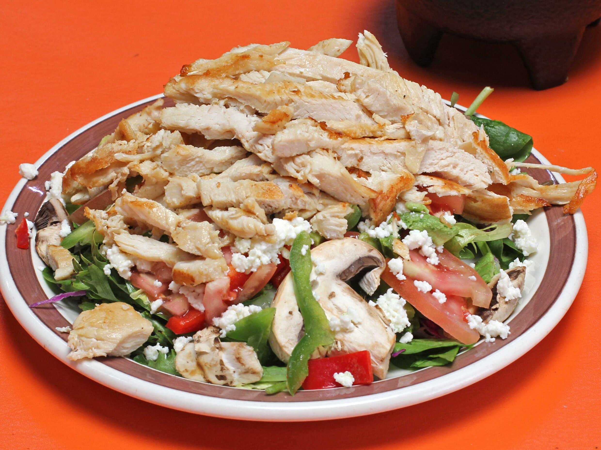 Ensalada de pechuga a la plancha