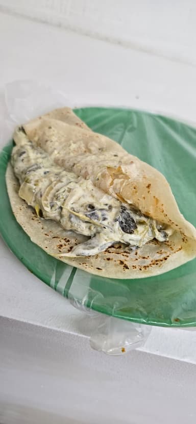Taco de Rajas con Crema
