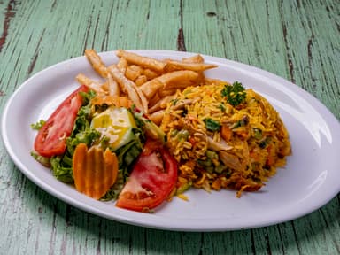 Arroz con Pollo mas Coca Cola