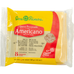 Queso Procesado Dos Pinos 8 unds 128 g
