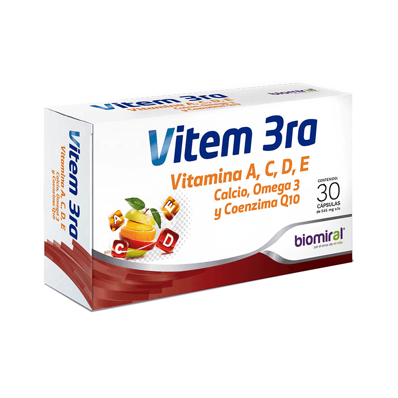 Vitem 3ra 545 mg 30 Capsulas