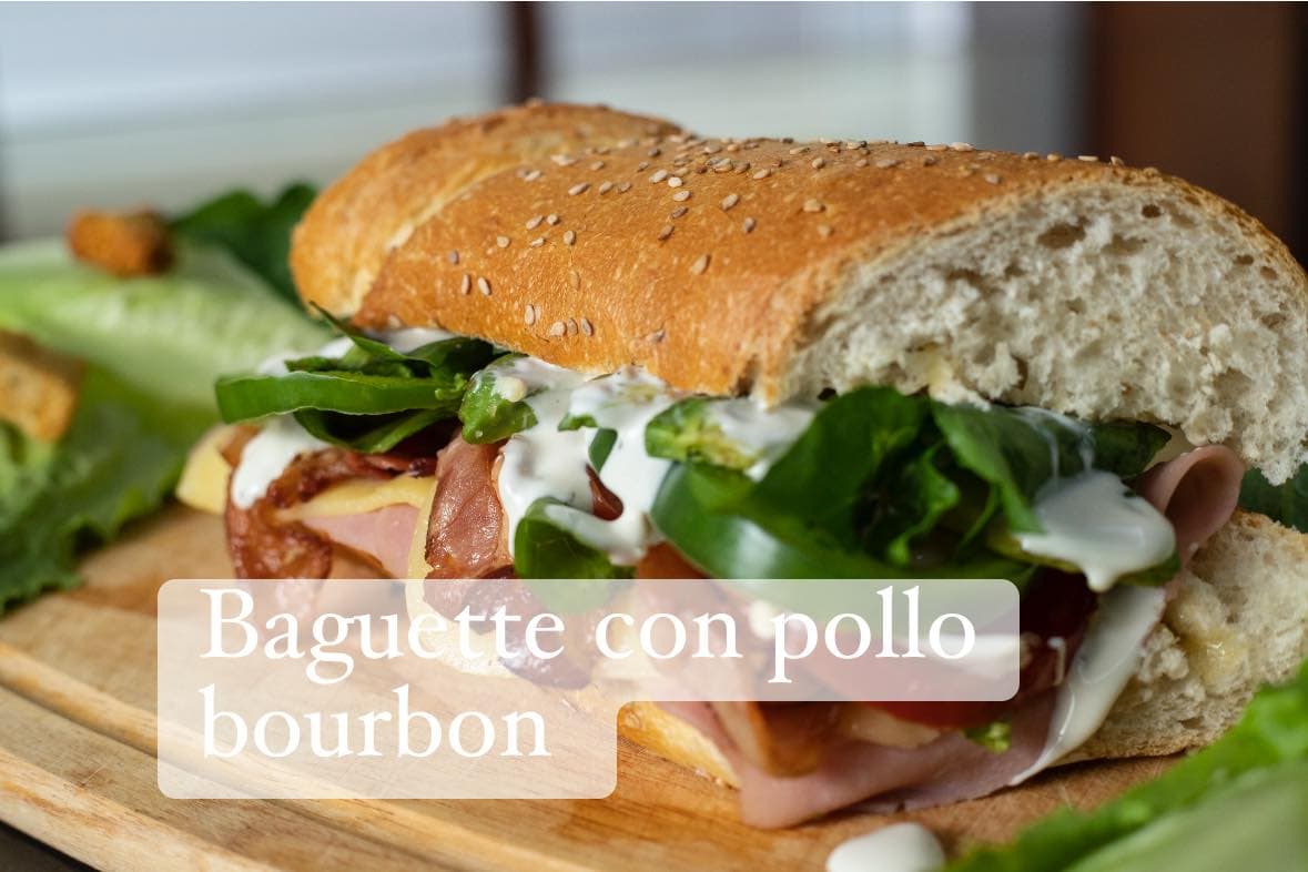 Baguette de Pollo + Papas y Bebida