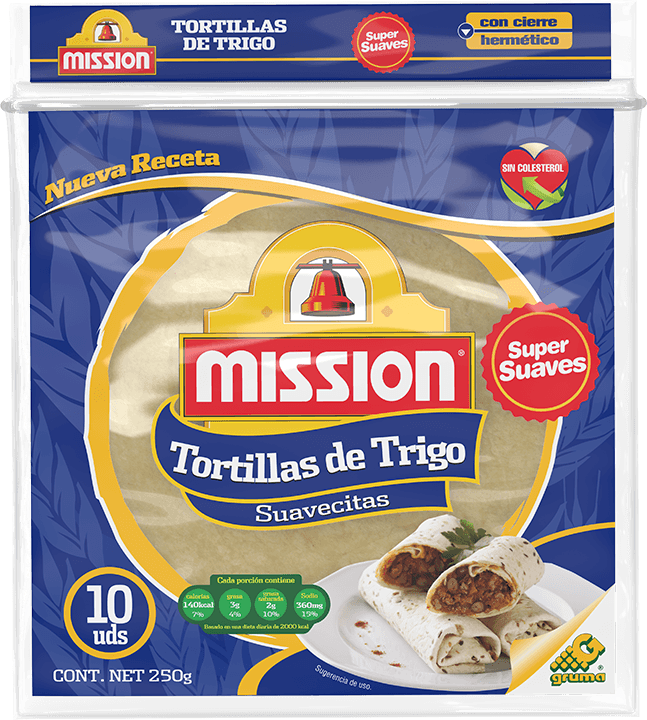 Tortilla Trigo Mission Suavecitas Paq 10 uds
