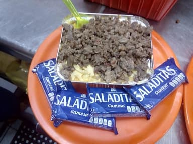 Papa Asada con bistek