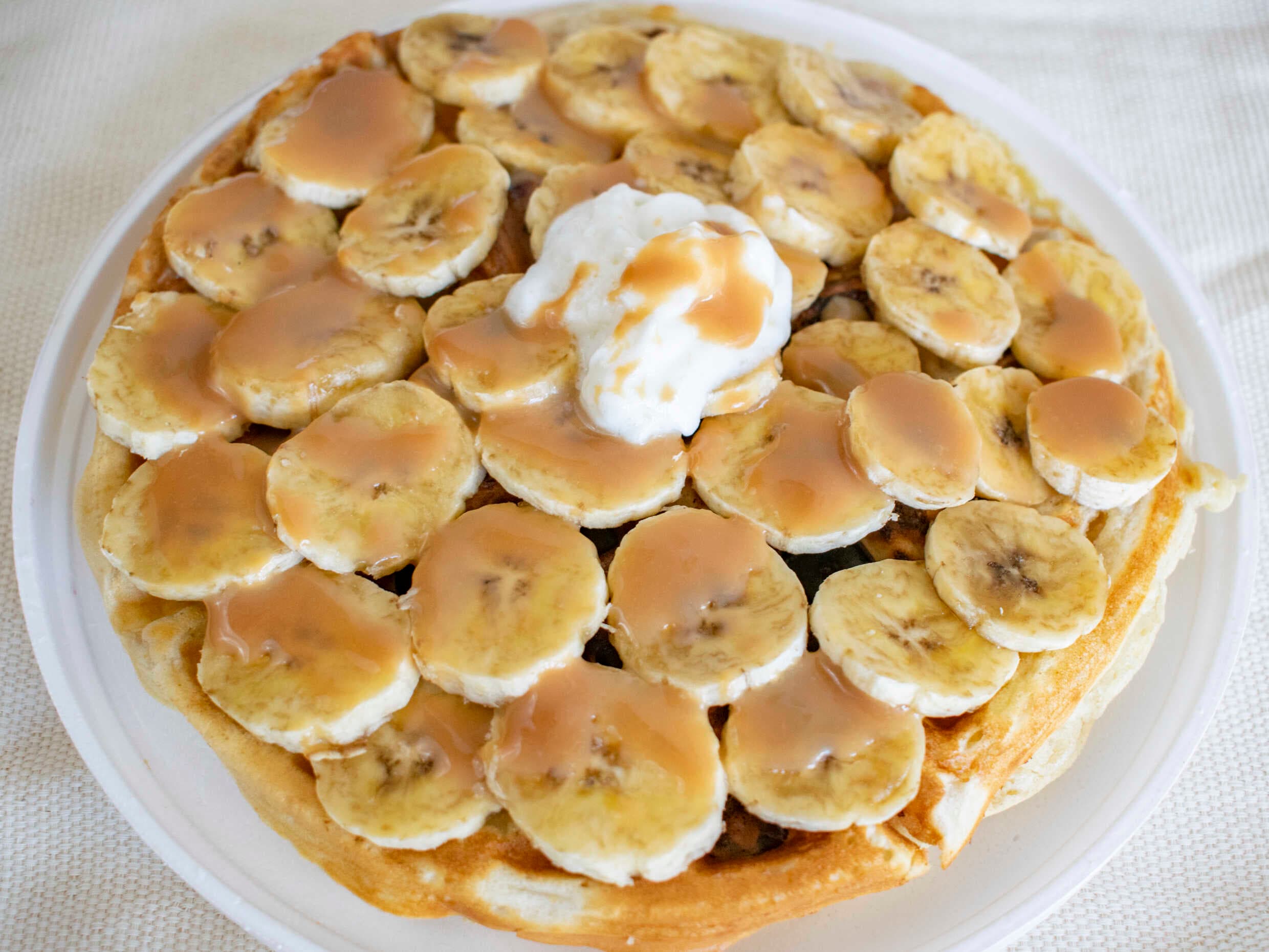 Waffle con Banano