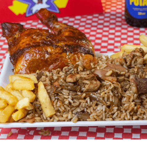 Arroz Oriental con Pollo Asado
