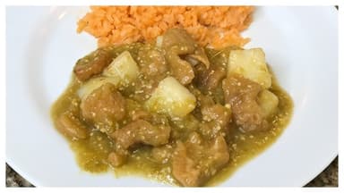 Chicharrón en salsa verde Platillo