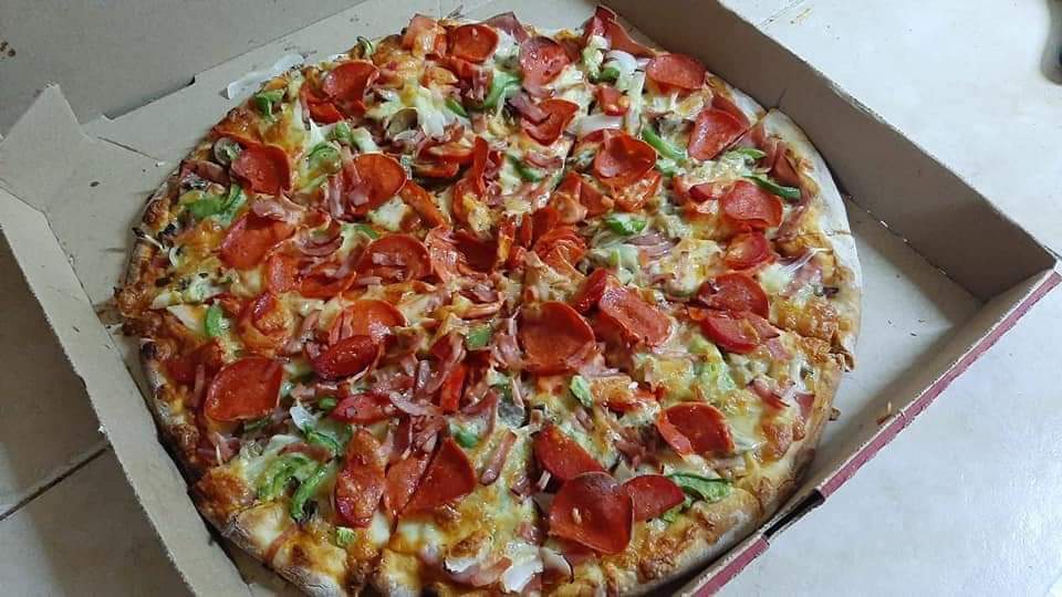 2 pizzas grandes de 1 ingredientes +  pan con ajo