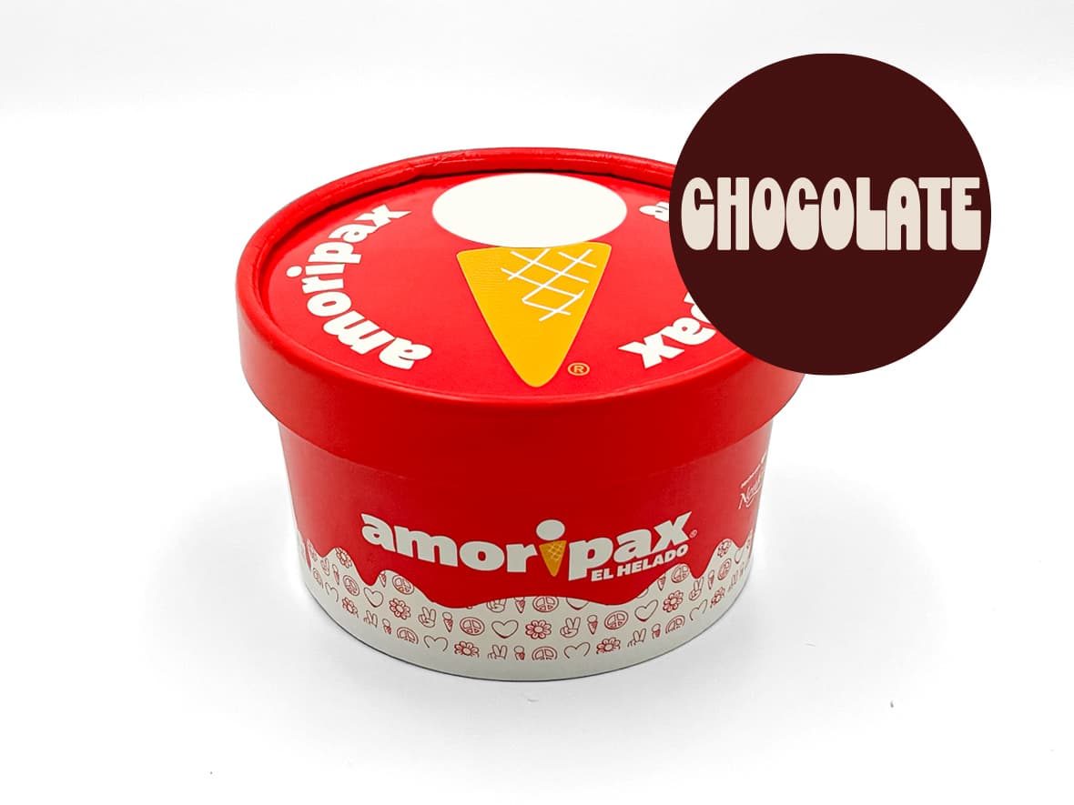 Porción Helado Chocolate Amoripax 8 Oz