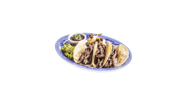Tacos de Arrachera (3 pzas).