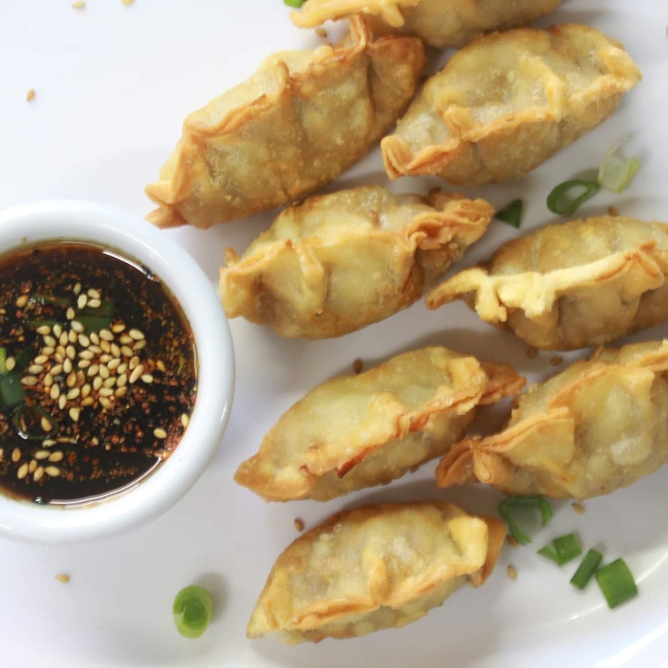 Gyozas de cerdo fritas