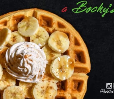 Waffle de Banana Split