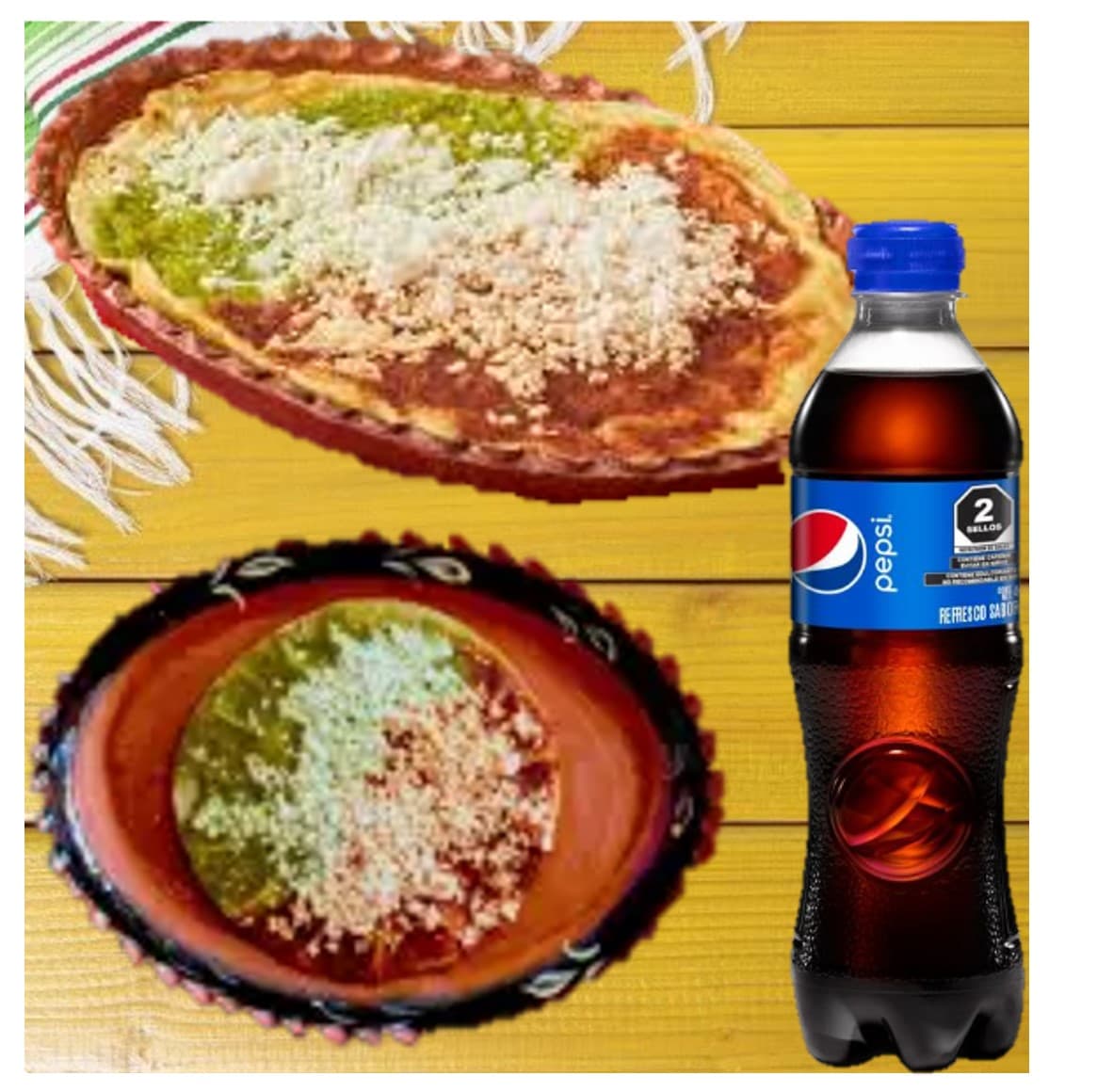 Combo 3🇲🇽: Picadita + Memela + Refresco