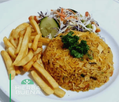 Combo 1 ( Arroz con Pollo + Refresco + Frijoles)