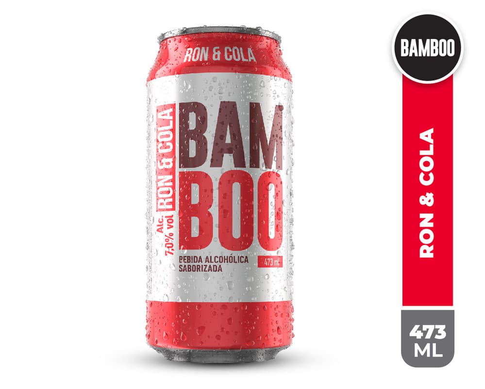 Bebida Alcohólica Ron Con Cola Bamboo 473 ml