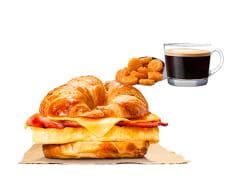 Combo. Croissanwich Huevo Queso y Tocino