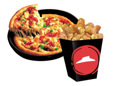 Pizza Personal y Chesse Poppers