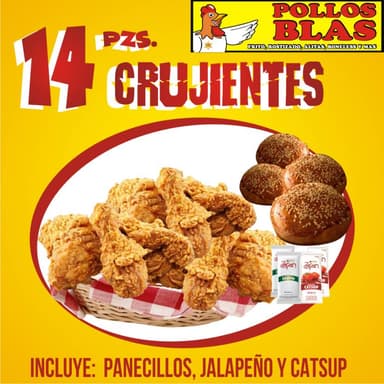 14 Piezas Crujientes