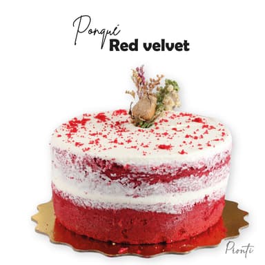 Ponqué Pequeño Red Velvet 8 Porciones