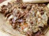 1 Tacos con queso Bistec