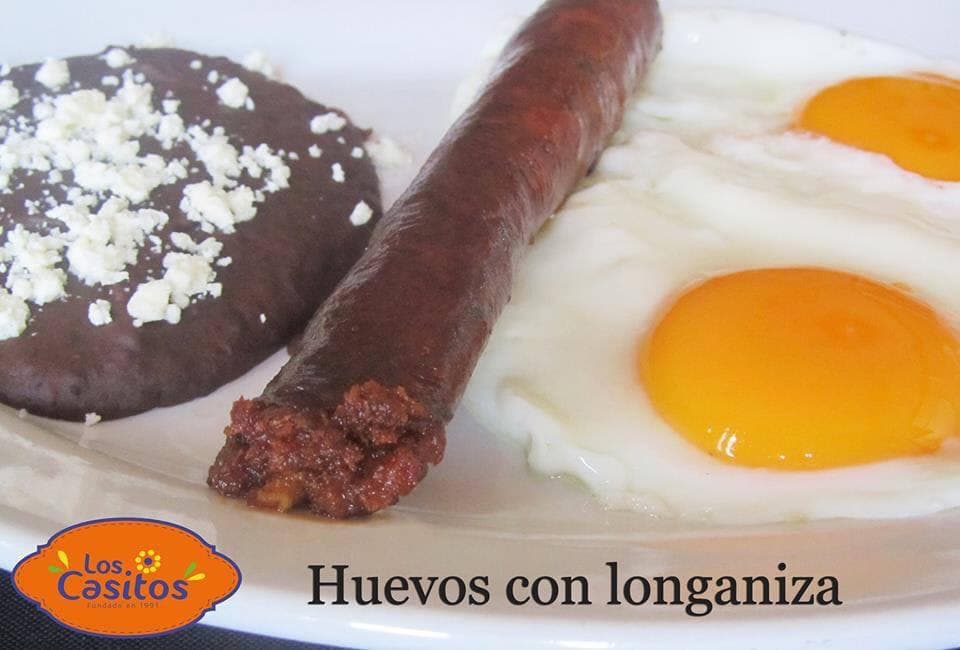 Huevos con Jamón Tocino o Longaniza