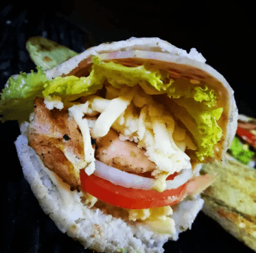 Arepa Burger con Pechuga