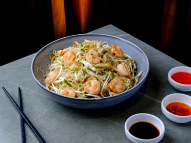 Chop Suey con Camarones Gluten Free