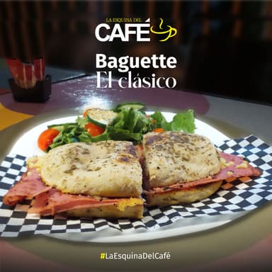 Combo Baguette El Clásico + Agua Fresca