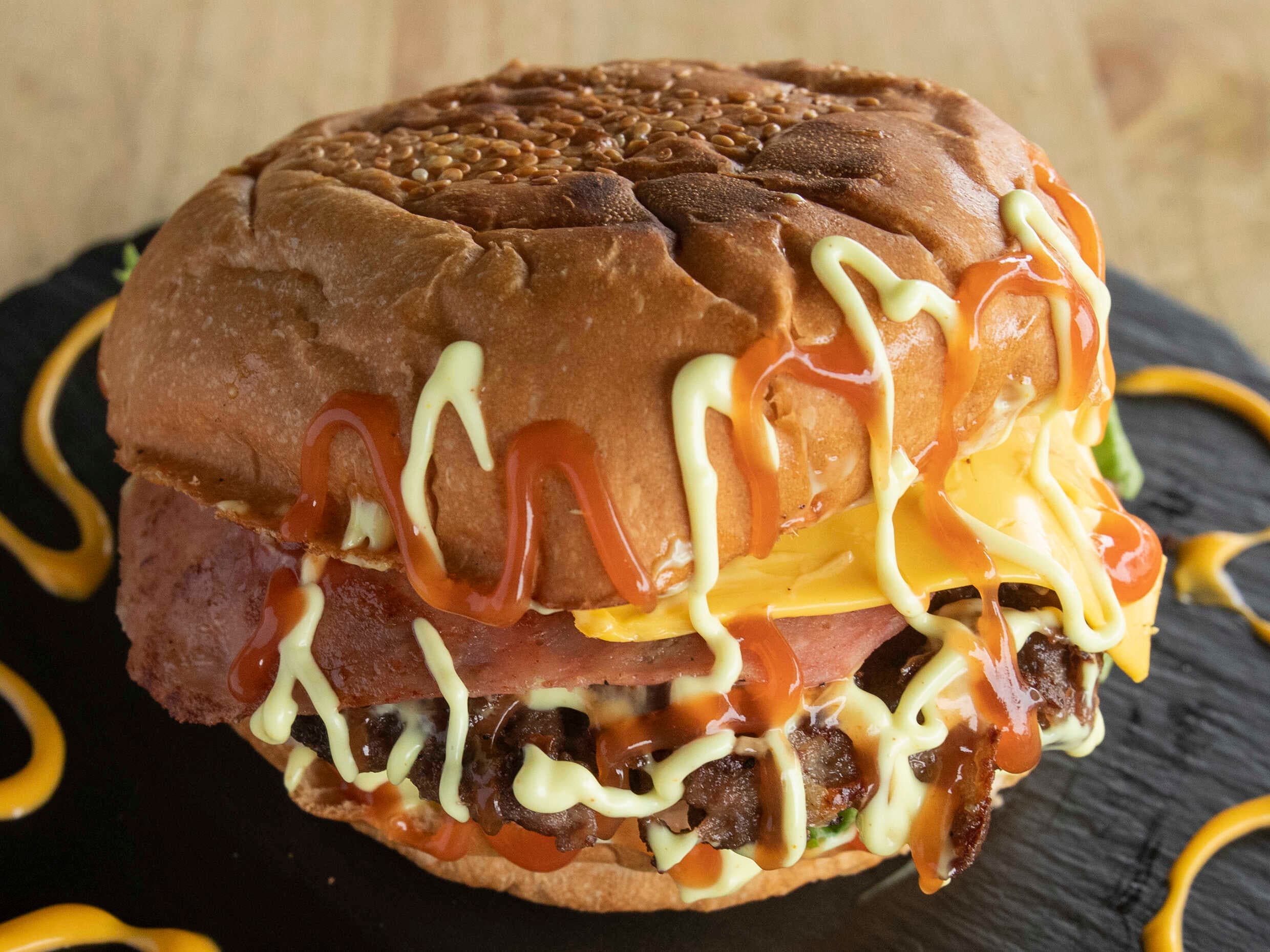 Hamburguesa de Jamón y Queso