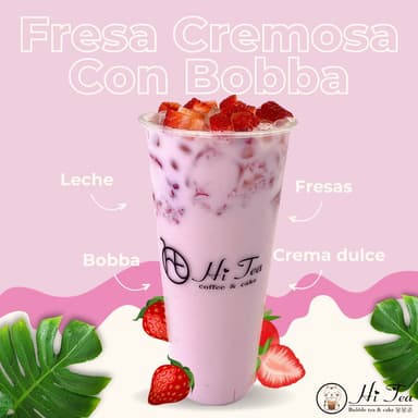 Fresa Cremosa con Boba