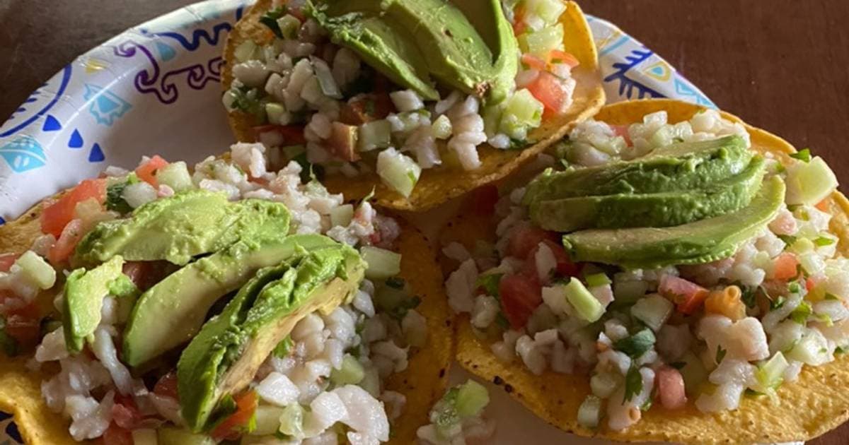 Tostada de Ceviche de Pescado