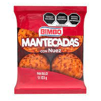 MANTECADAS CON NUEZ BIMBO 123GR