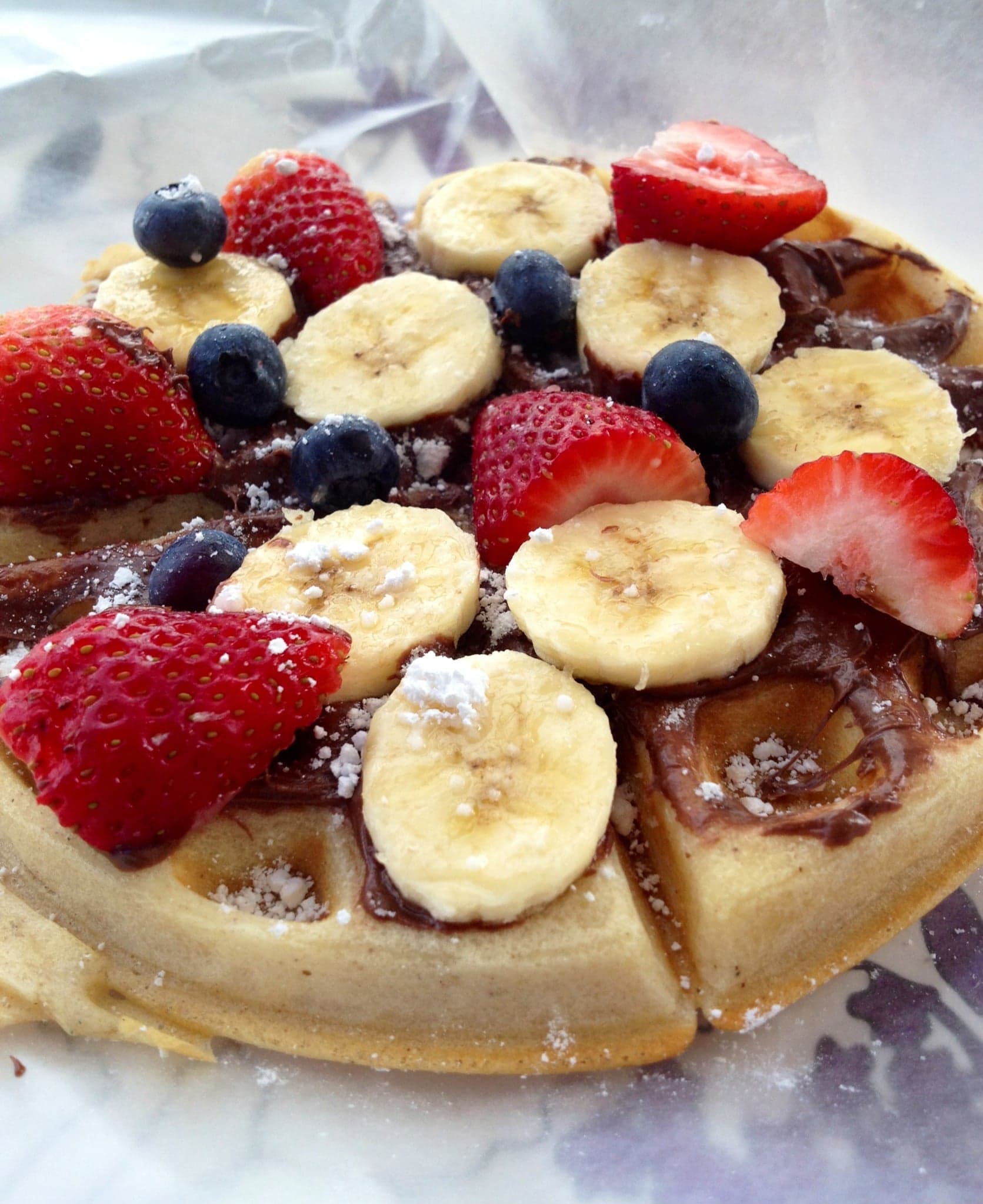 Waffle con Fruta