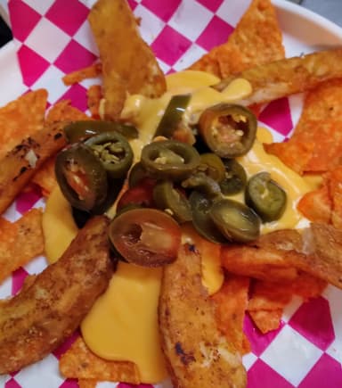 Nachos con Papas Sazonadas