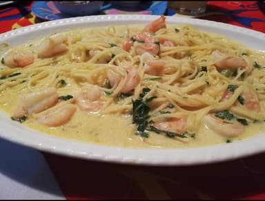 Espagueti con Camarón