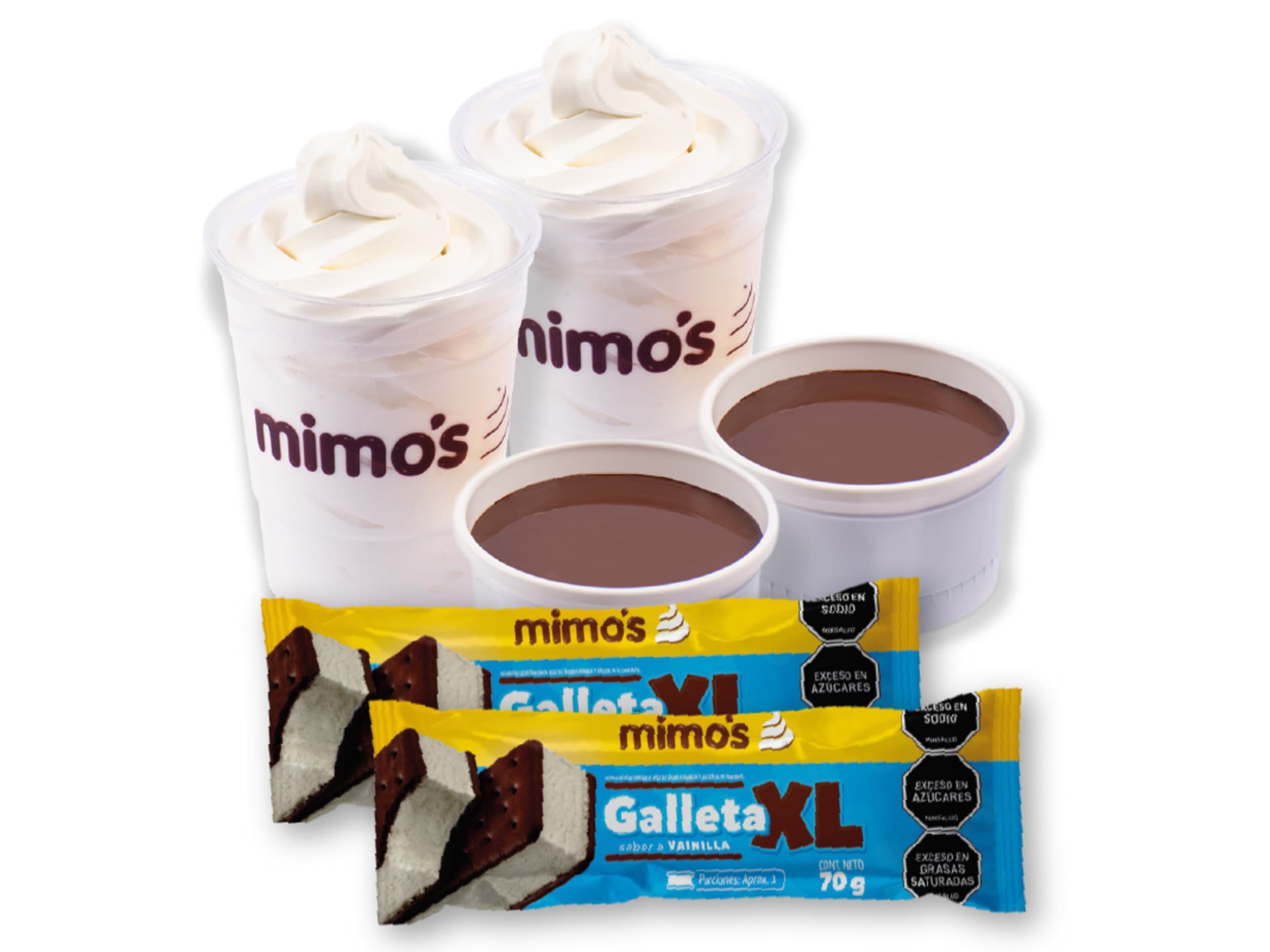 2 Maxi Antojo + 2 Galletas XL