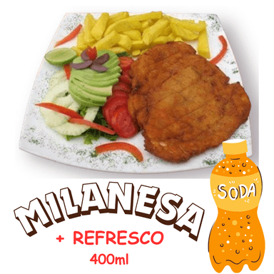 Milanesa + Refresco 400 Ml  (Basics)