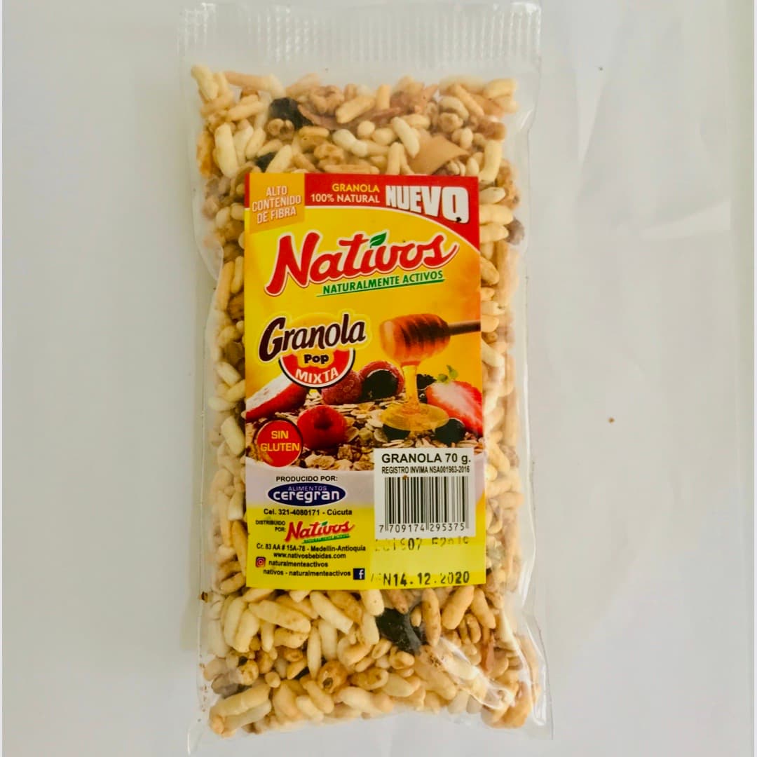 En Familia Snacks Granola 70 g Paquete