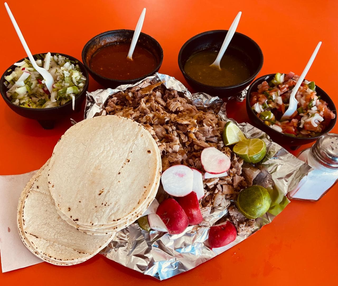 Orden de Cueritos 4tacos doble tortilla