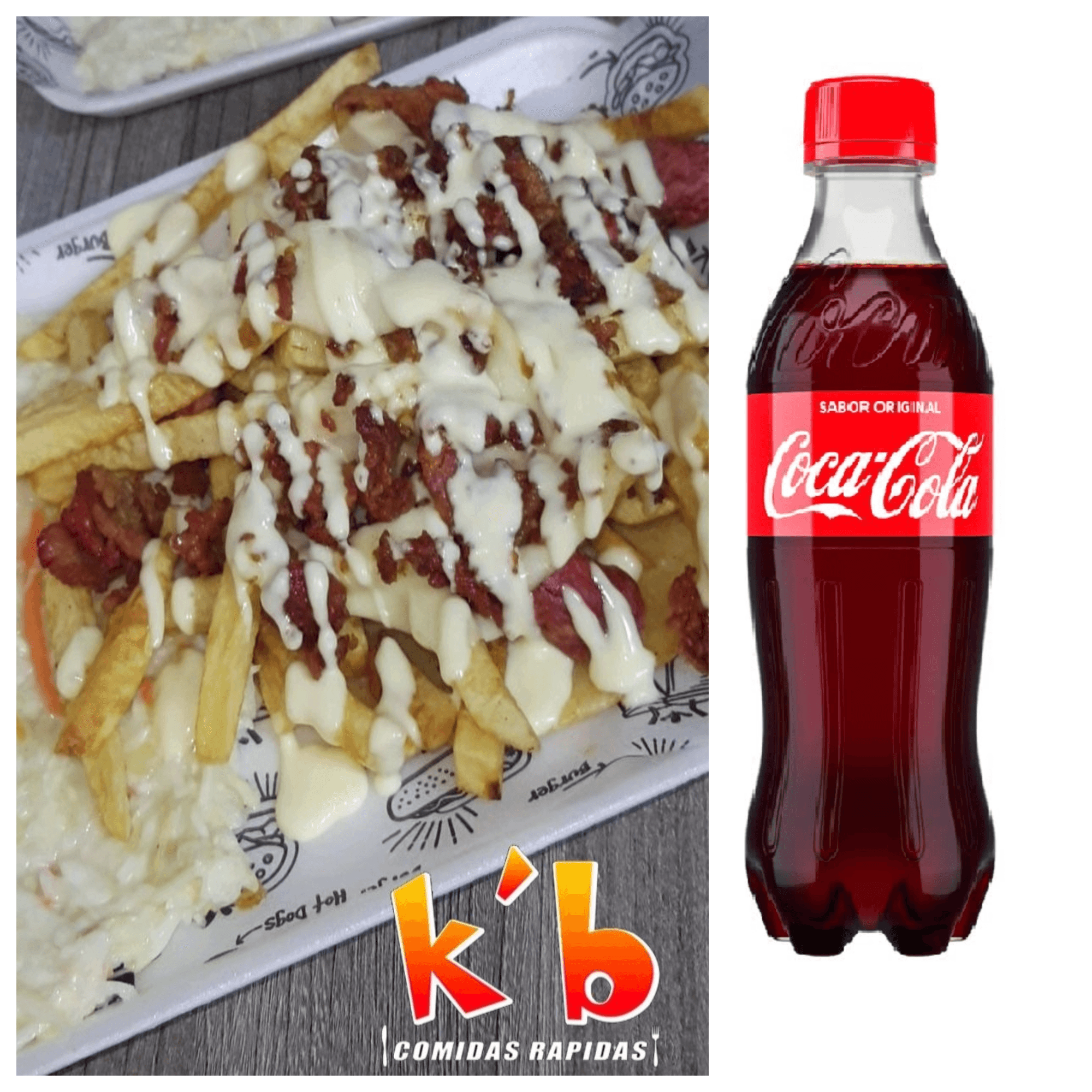 Papas Especiales🌟 y Coca Cola 400ml
