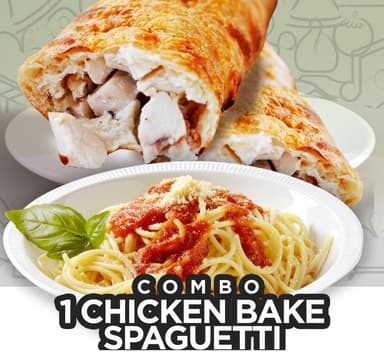 Combo Bake + Espagueti + 1 Soda 600 ml