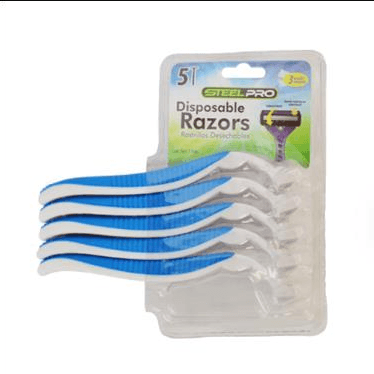 Pro Steel Máquinas de Afeitar Desechables Azules
