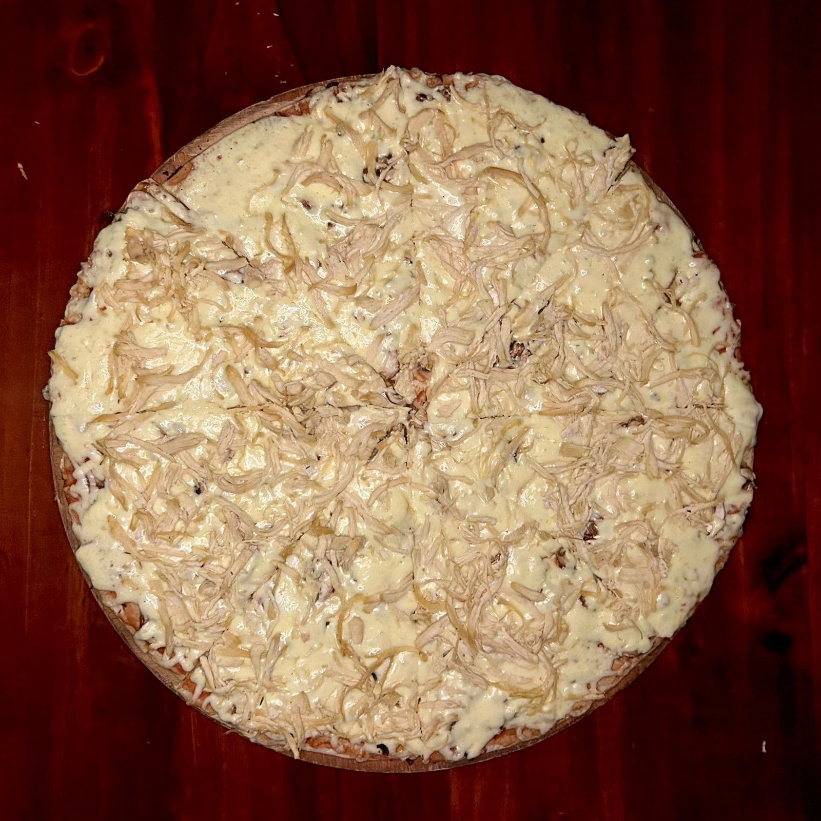 Pizza Champiñón con Pollo Grande 8 Porciones