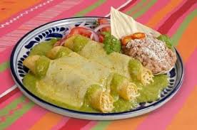 Enchiladas Suizas de Pollo 4 pzas