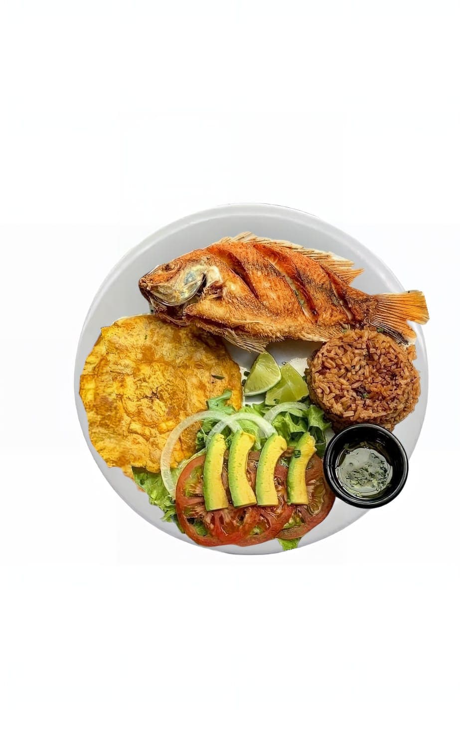 Tilapia Con Arroz de Coco ó
Blanco
